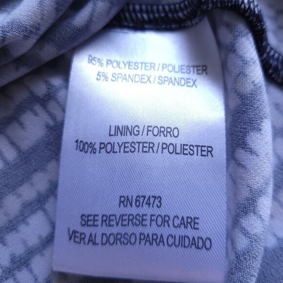 NEW Danny & Nicole Midi Dress Small Women, Modest, Black, WhiteTan, Short Sleeve - Picture 7 of 7